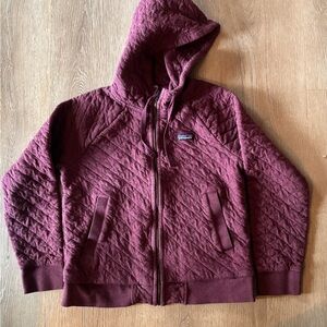 Patagonia Quilted Burgundy Hoodie